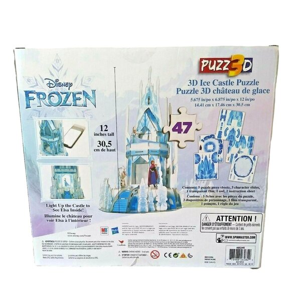 Disney Frozen 3D Ice Castle Puzzle 47-Piece Light-Up Model - Picture 6 of 7
